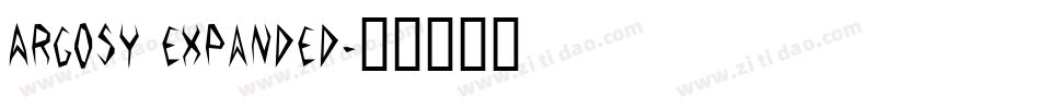 Argosy Expanded字体转换